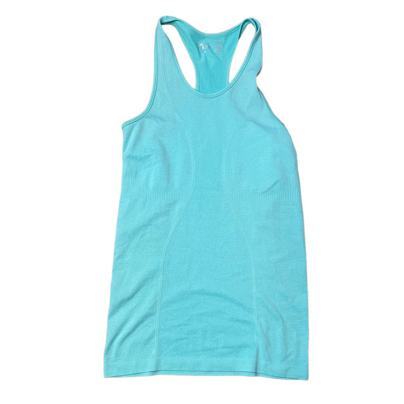 Zyia Active Seamless Racerback Tank Top Sleeveless Teal Size Small - Picture 1 of 7